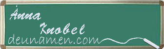 Änna Knobel Visitenkarte